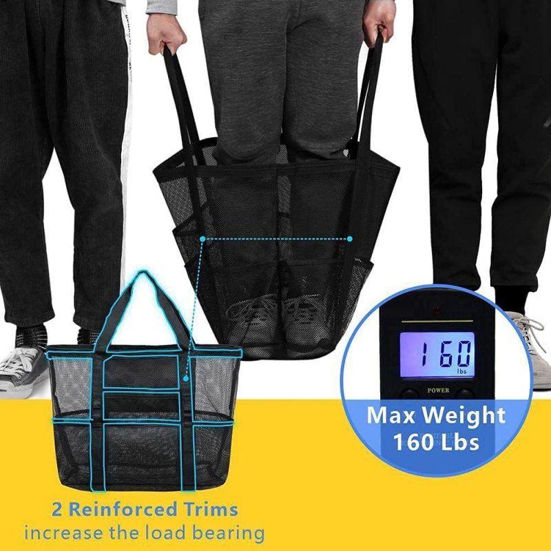 Oversized Mesh Beach Bag With  - Tote Bag Beach ulasan dan harga