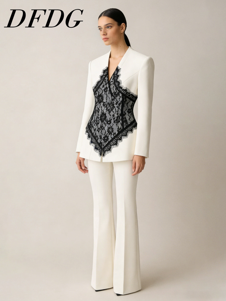 DFDG Women's Spring Summer Lac - Linen Pant Wide ulasan dan harga